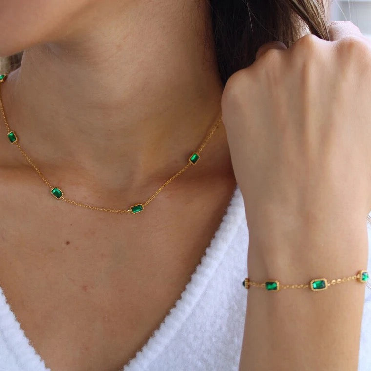 The Ivy Emerald Necklace