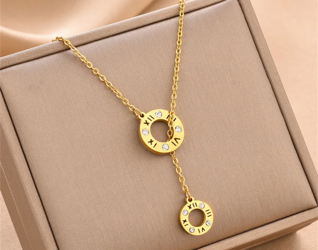 Sands of Time Golden Necklance