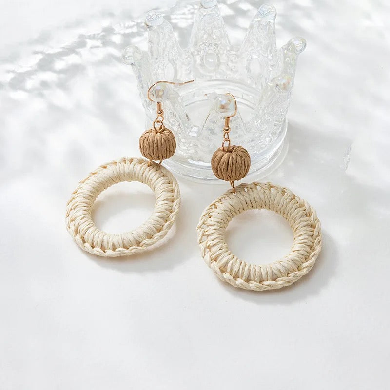 The Raquel Raffia Earring
