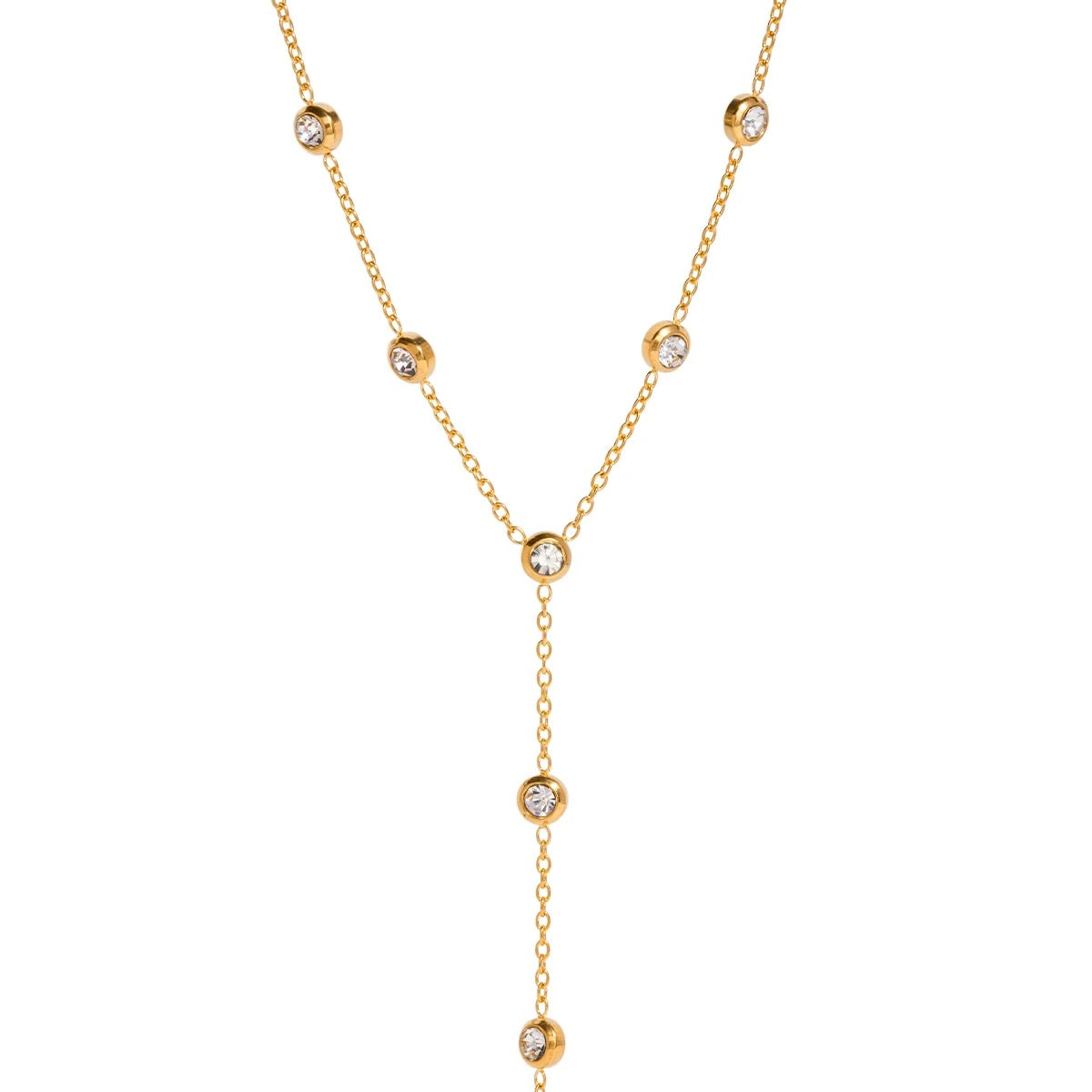 The Chelsea CZ Lariat Necklace
