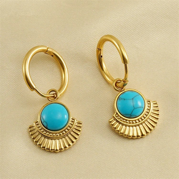 The Rachel Dainty Turquoise Earrings
