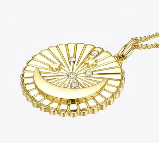 Over the Moon 18K Plated Necklace
