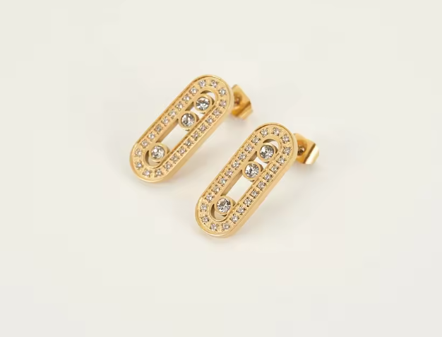 The Mackenzie CZ Studs - 18K Gold Plated