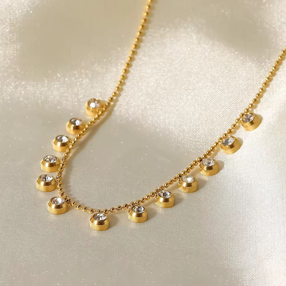 The Rachel Dainty CZ Necklace