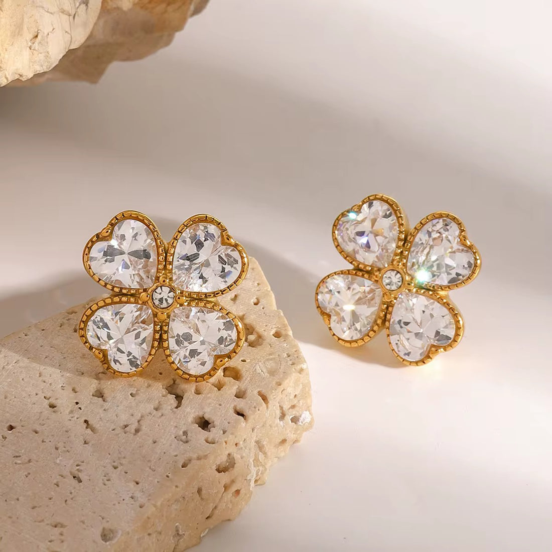 The Erin Clover CZ Earring