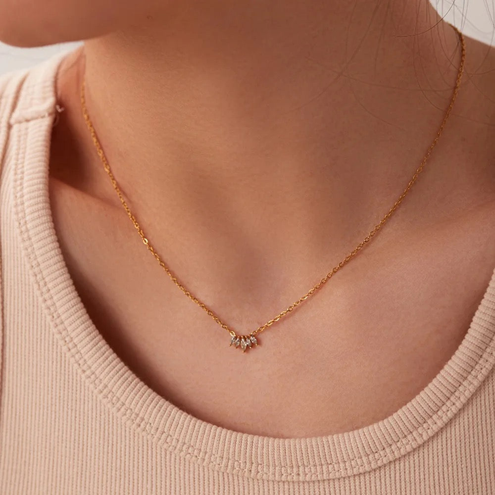 The Carrie CZ Dainty Chain