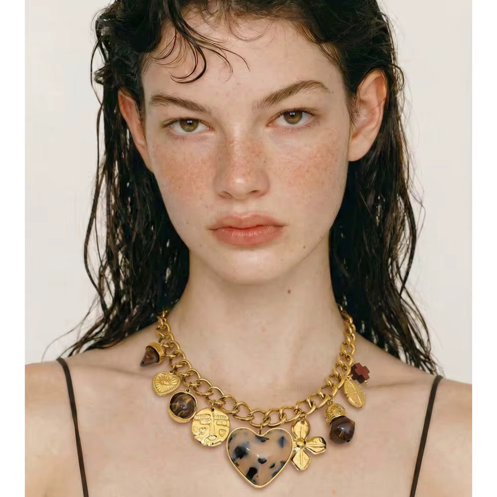 Monaco Tortoise Charm Necklace