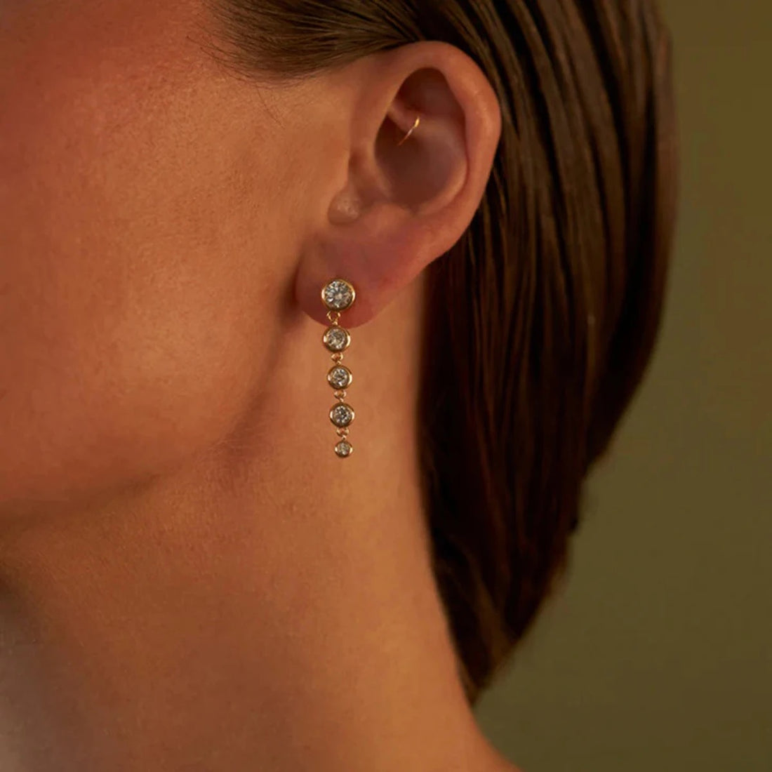 The Isla CZ Drop Earrings