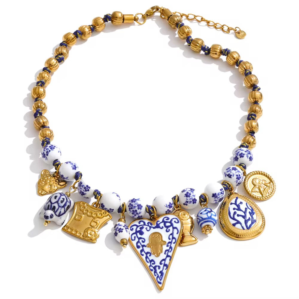 Santorini Charm Necklace