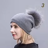 Cashmere Pom-Pom Fur Hat