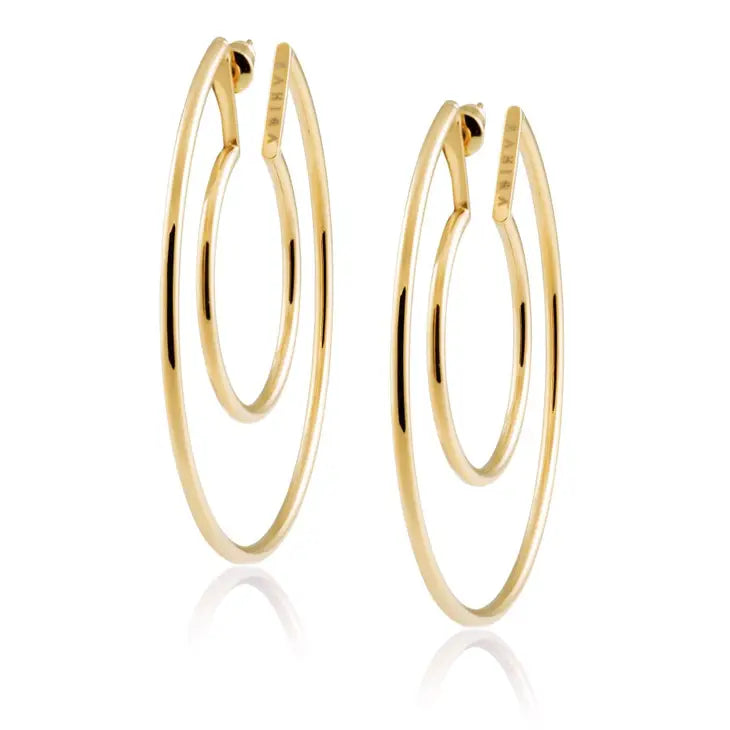 Faye Cutout Hoop Earrings