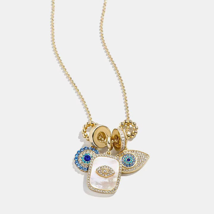 Pre-Order: The Mykonos Evil Eye Charm Necklace
