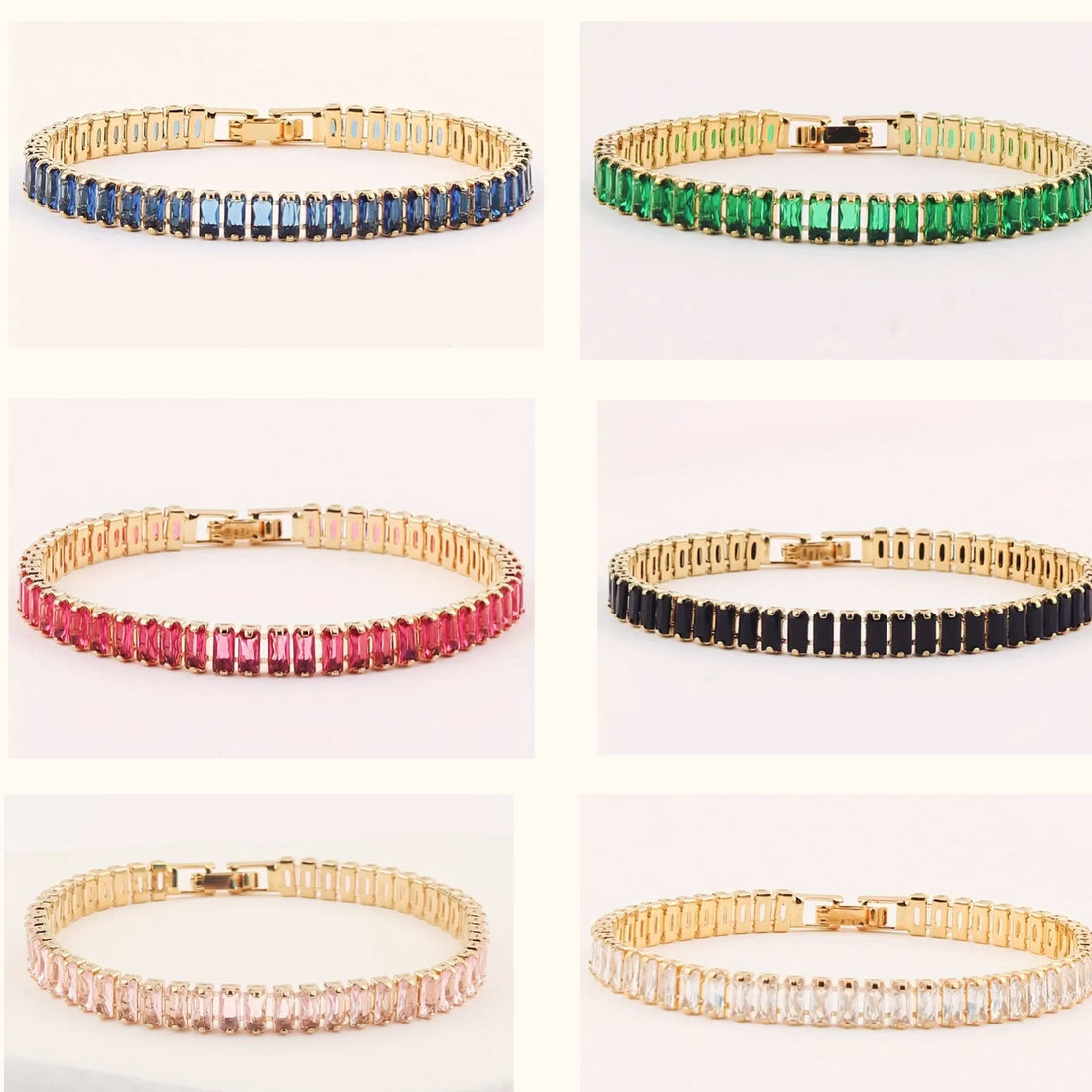 The Caroline CZ Multi-Color Tennis Bracelet