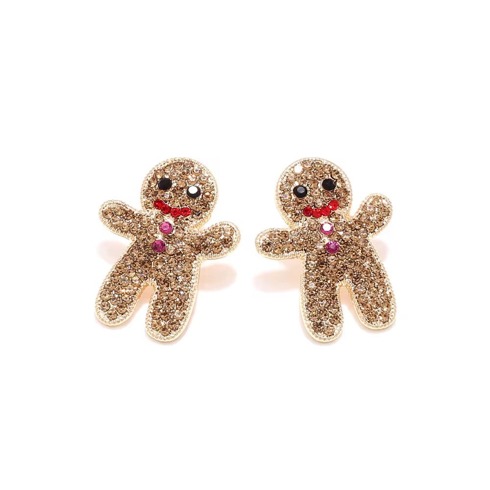 Gingerbread Sparkle Studs