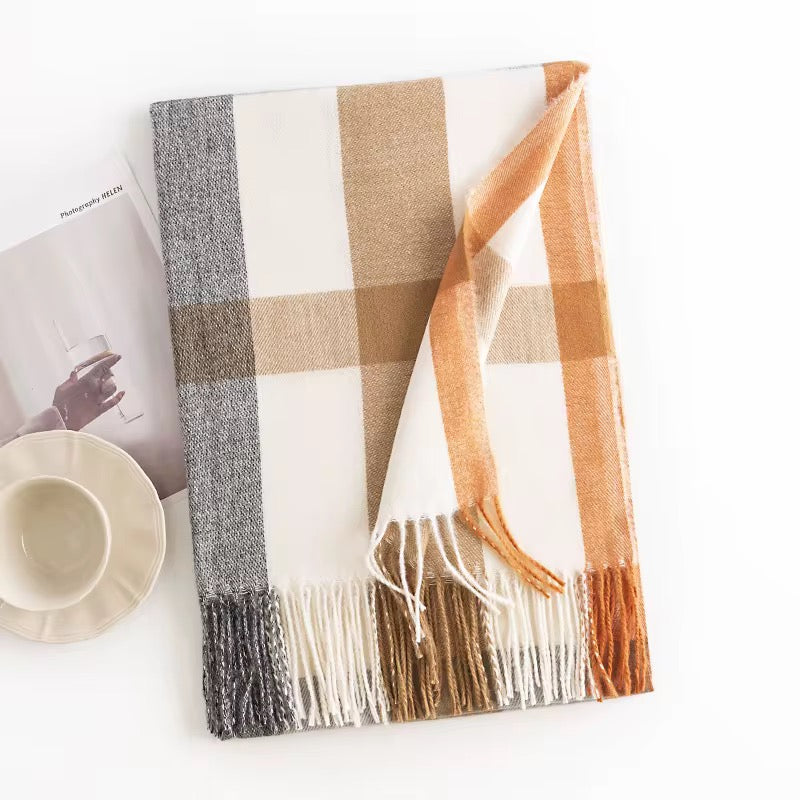 The Cashmere Check Scarf