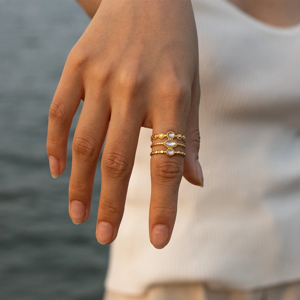 The Dominique 3-Layer Shell Ring