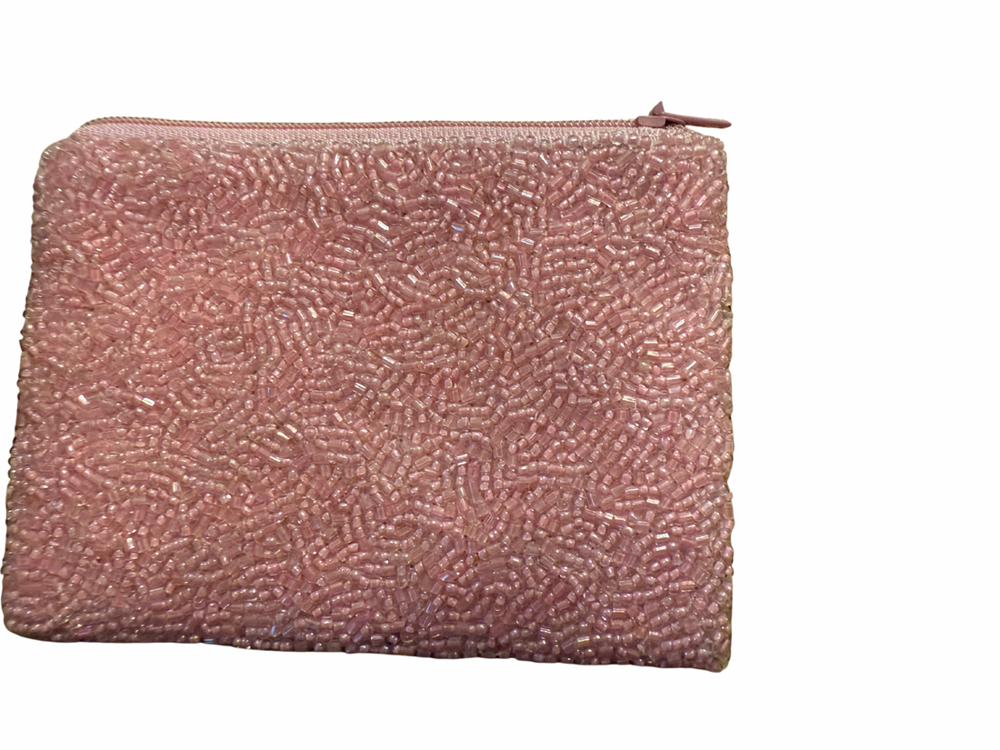 Twist & Shimmer Beaded Coin Purse
