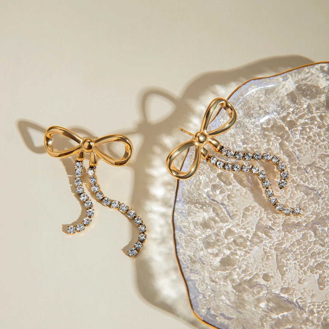 The Bethany CZ Bow Earring