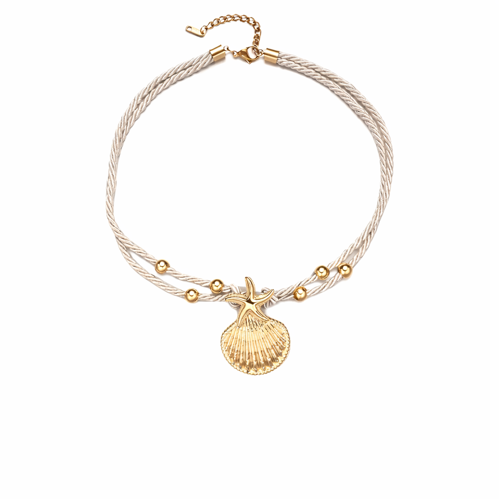 Shell Golden Rope Chatham Shell Rope Necklace