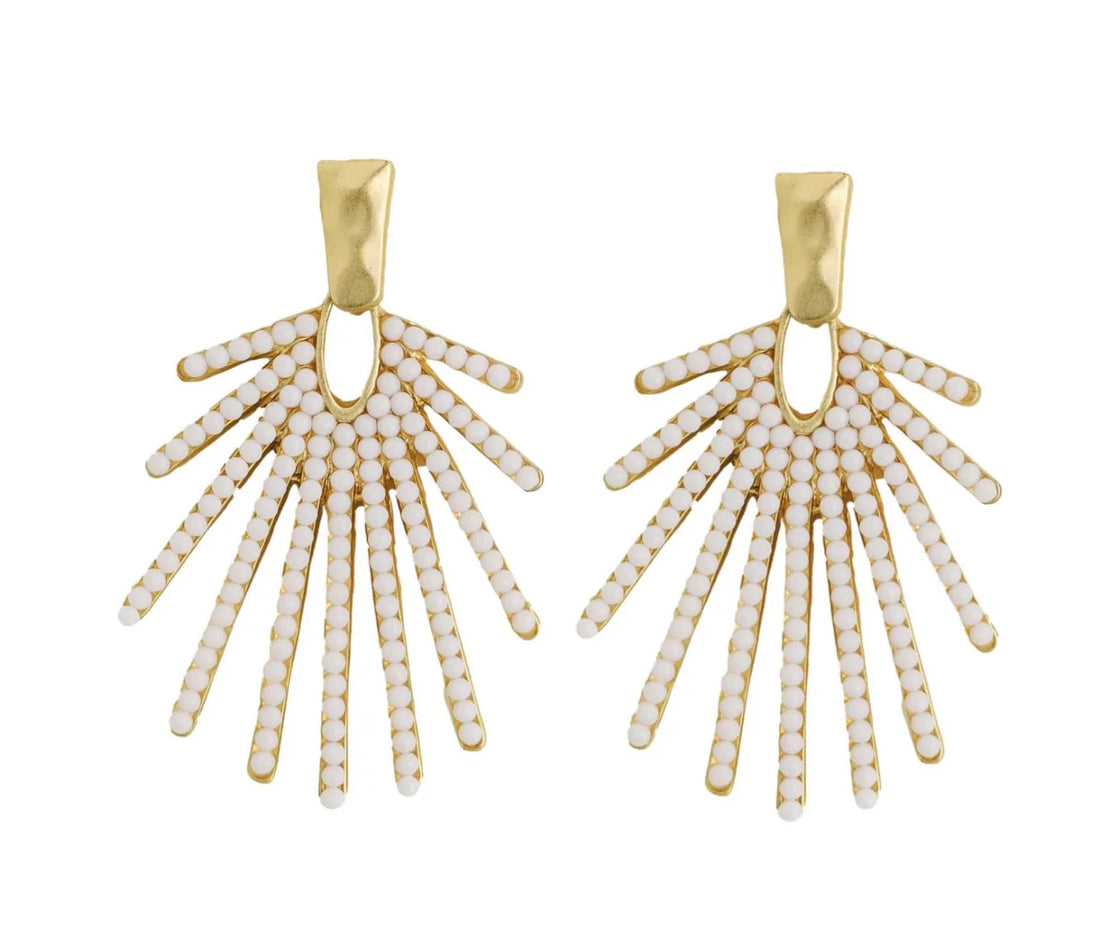 The Coastal Glam Statement Earrings