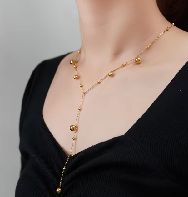 The Mandy Waterfall Necklace - 18K Gold Plated