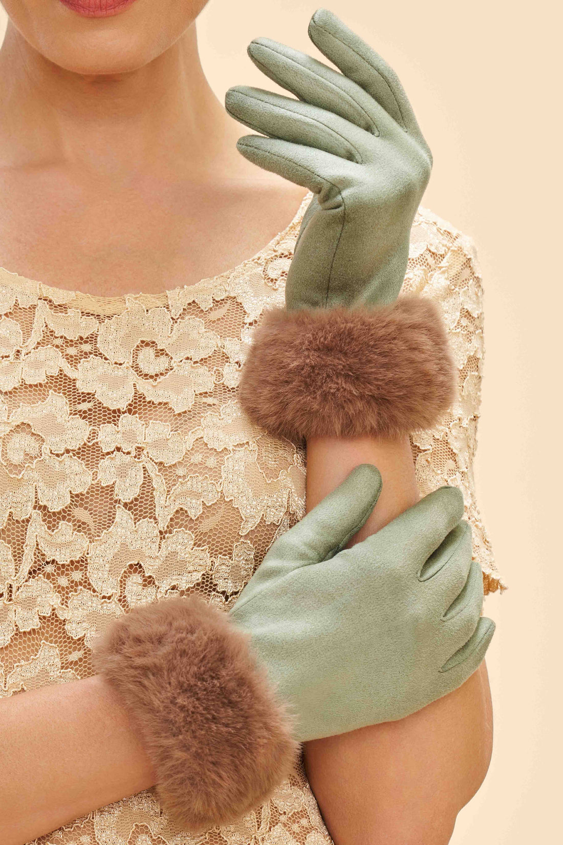 Bettina Gloves - Sage & Teddy